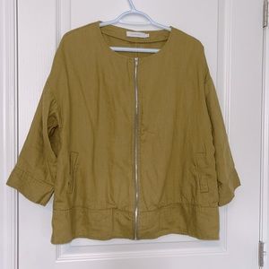 100% linen jacket. LiLiBLEU.